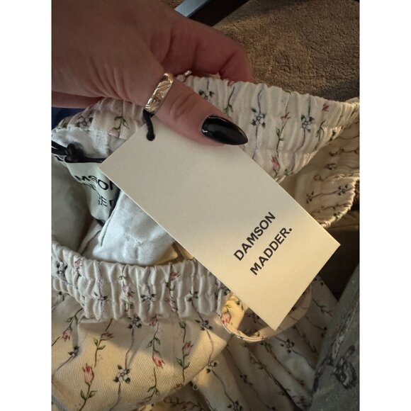 NWT DAMSON MADDER Goodnature Rafe Jeans White Floral Stripe Size UK 14 US 10 - Picture 5 of 5